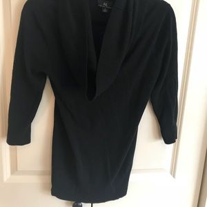 Large Cowl Neck Black Sweater